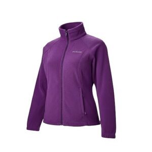 Columbia Sportswear Co Pullover Fleece Jacket Womens M Purple 1/4 Zip Activewear